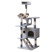 Newly designed Leisure Large Climbing Scratch Pet Scratcher Wood/Rattan Cat Tree, Suitable for small animals Cat House